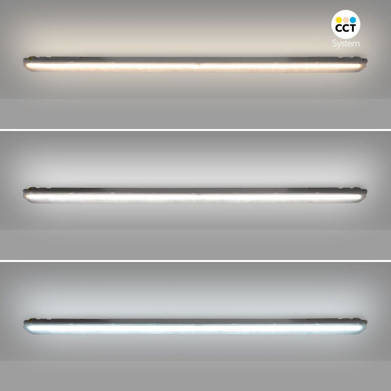 LED Tri-proof light / Emergency light - CCT - 120cm - Connectable - 40W - IP65