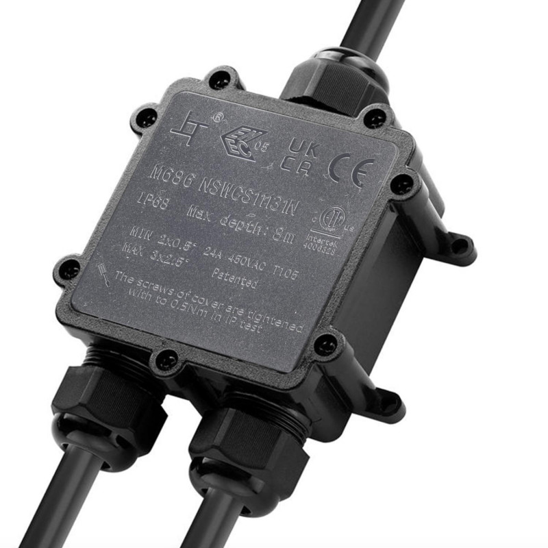 Y-shaped waterproof junction box - IP68 - 0.5 - 2.5mm²
