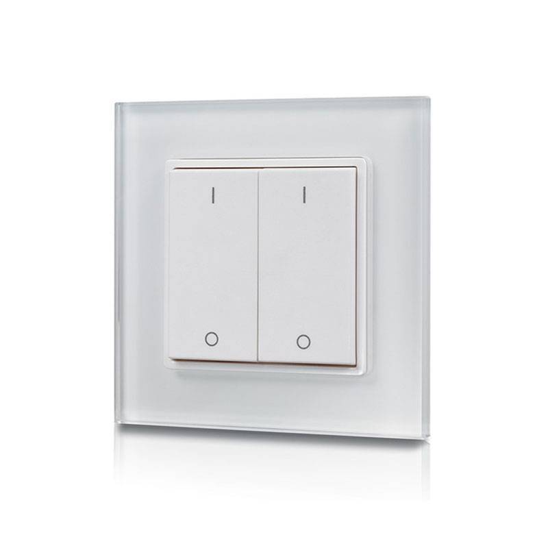 RF push button mechanism Single-color dimmer switch for LED lighting 2 keys - SUNRICHER - Easy RF