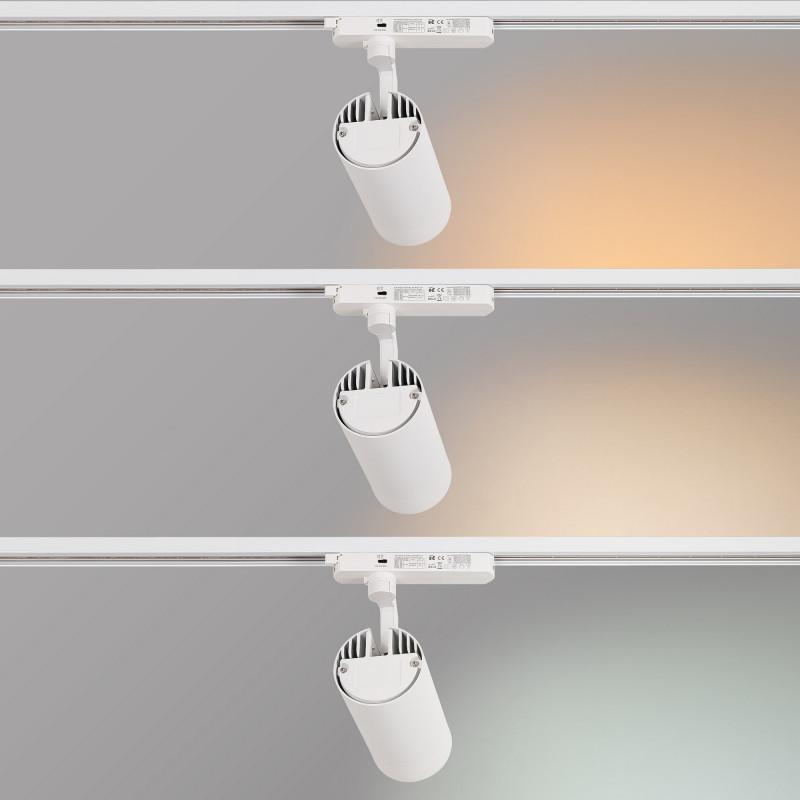 LED CCT 1-phase track spotlight - 35W - ZOOM 20º- 60º - CRI 90 LED CCT 1-phase track spotlight - 35W - ZOOM 20º- 60º - CRI 90