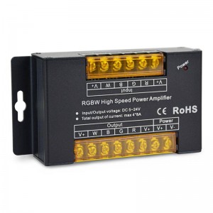 High-speed RGBW amplifier/repeater - 12-24V DC - 8A/Channel