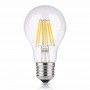 Standard LED Bulb A60 8W filament E27 230V Transparent