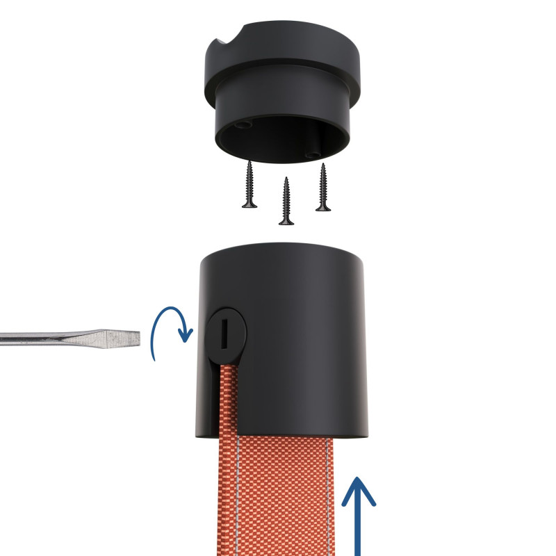 Decorative end canopy for "Axia" lamp - Ø51mm Decorative end canopy for "Axia" lamp - Ø51mm