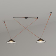 Configurable lamp "Axia 2" - Two 2W flat lamps + Conductive fabric strip + accessories