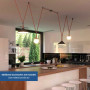 Configurable lamp "Axia 3" - KIT 12W globe lamp + Conductive fabric strip + accessories