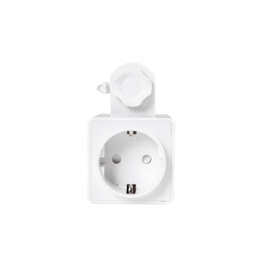 Schuko adapter for LED fixtures on three-phase track