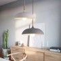 Round Wooden Pendant Lamp "MELA" Modern E27