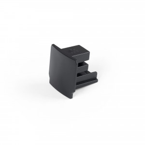 End cap for surface-mounted three-phase track - Compatible with DALI