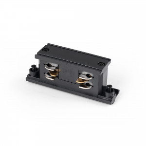 Rigid straight union for surface-mounted three-phase track - Compatible with DALI
