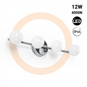 LED Bathroom Lamp - Front Spheres - 12W - 4000K
