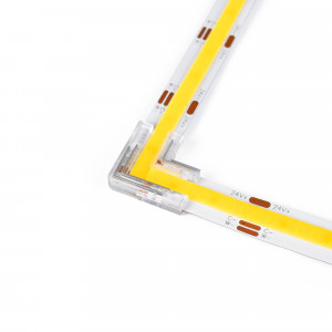 L-shaped connector for COB LED strip CCT - 10mm - IP20