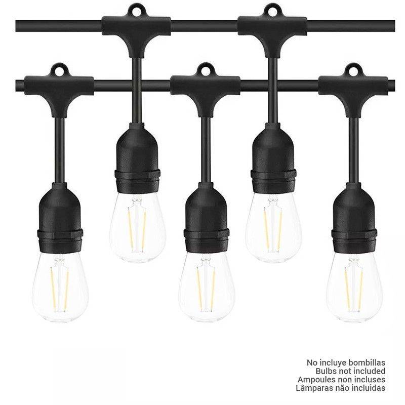 Outdoor garland IP65 10 meters connectable in series 10x E27 Outdoor garland IP65 10 meters connectable in series 10x E27