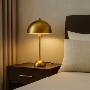 Metal table lamp "Seta" - E27 - With plug and switch