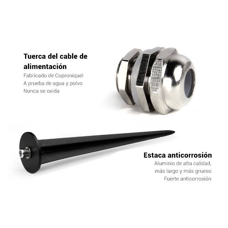 Proyector LED de jardín con pincho 15W RGB+CCT control RF/WiFi  | Mi Light | FUTC03