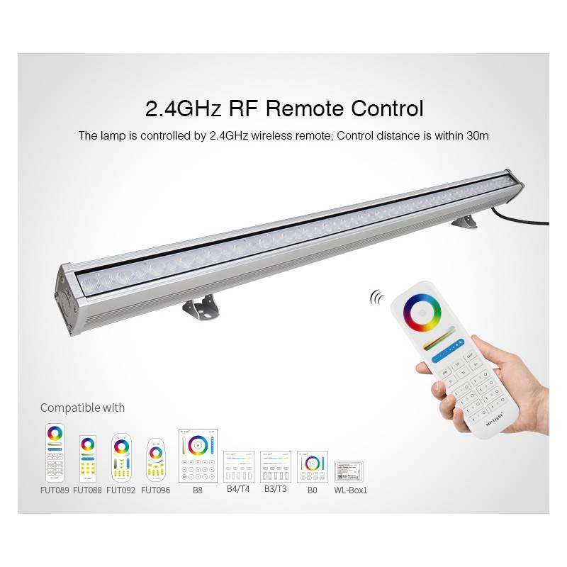 Bañador de pared LED RGB+CCT 24W control RF/WiFi | Mi Light