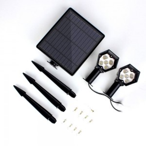 Foco Solar Exterior Doble 3W IP65