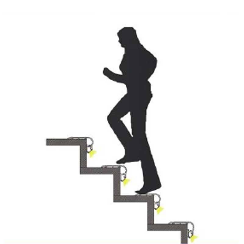 Προφίλ αλουμινίου 80x50mm για τοίχους και σκάλες