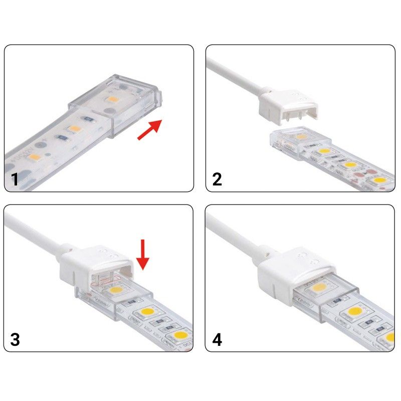 Conector inicio tira a cable CCT PCB 10mm IP68