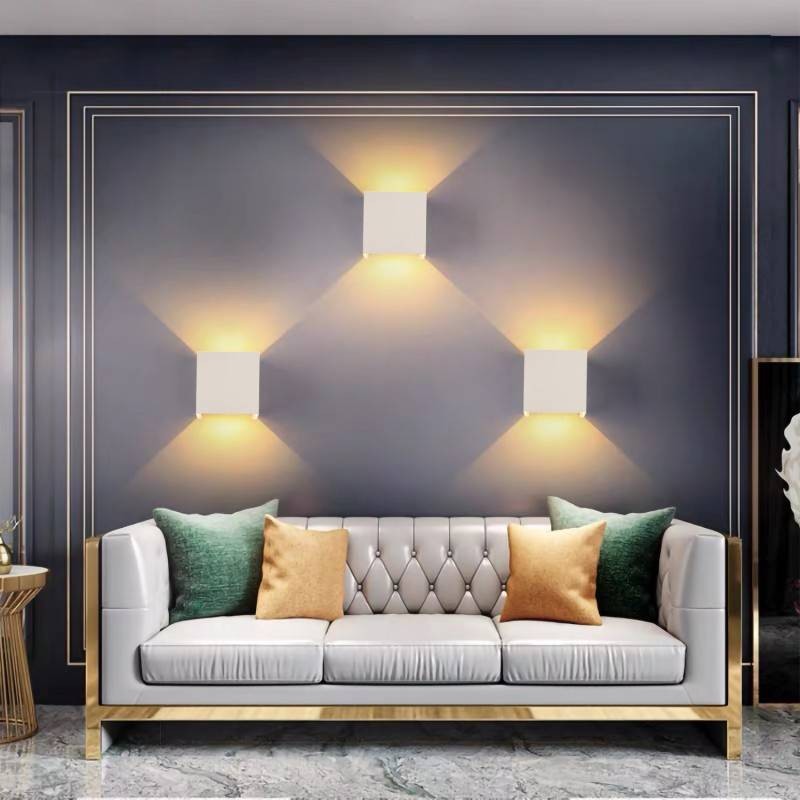 Pack de 2 Apliques de pared "KURTIN" 6W apertura de luz regulable Pack de 2 Apliques de pared "KURTIN" 6W apertura de luz regulable