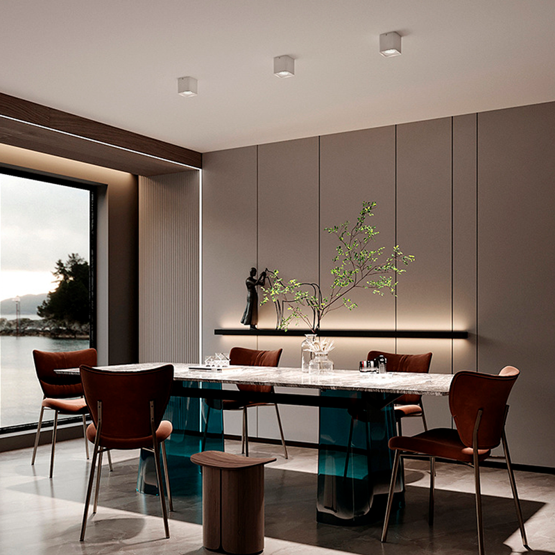 Aro downlight de superficie orientable GU10, MR16 Aro downlight de superficie orientable GU10, MR16