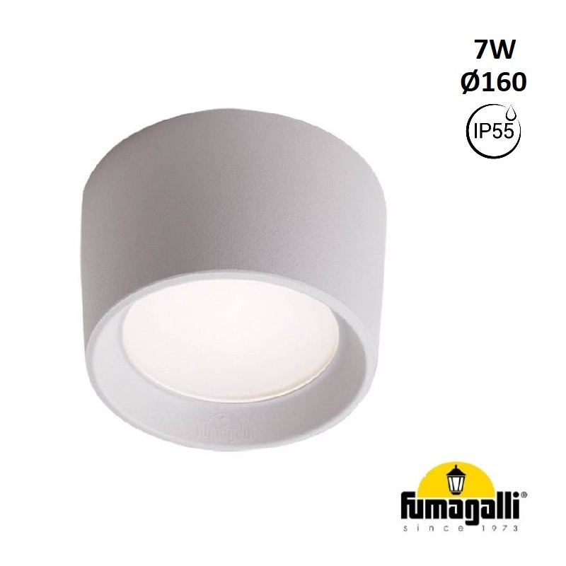 CCT LIVIA 160 FUMAGALLI 7W GX53 IP55 αδιάβροχο φωτιστικό οροφής