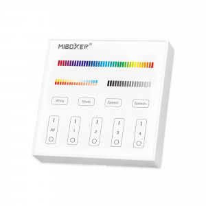 Πίνακας ελέγχου αφής RGB + CCT - 4 ζώνες - Λευκό - Milight