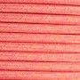 BOBINA CABLE ELECTRICO TEXTIL ESTILO NÓRDICO 2X0,75 COLOR TIGRE ROSA Y AMARILLO
