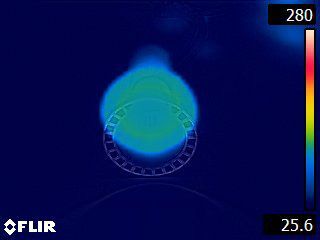 imagen térmica bombilla led