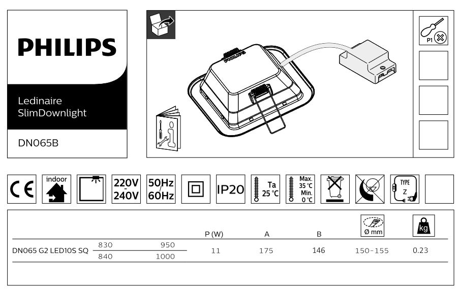 LED Downlights empotrables