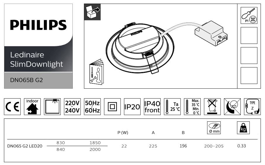 LEDINAIRE DOWNLIGHT PHILIPS