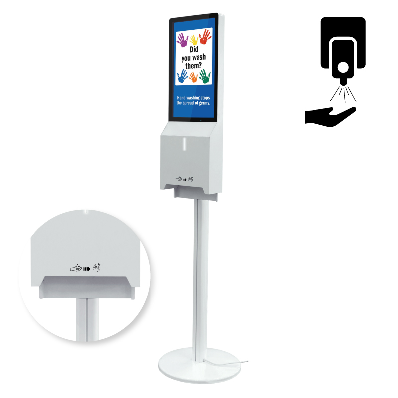 dispensador de gel display LCD