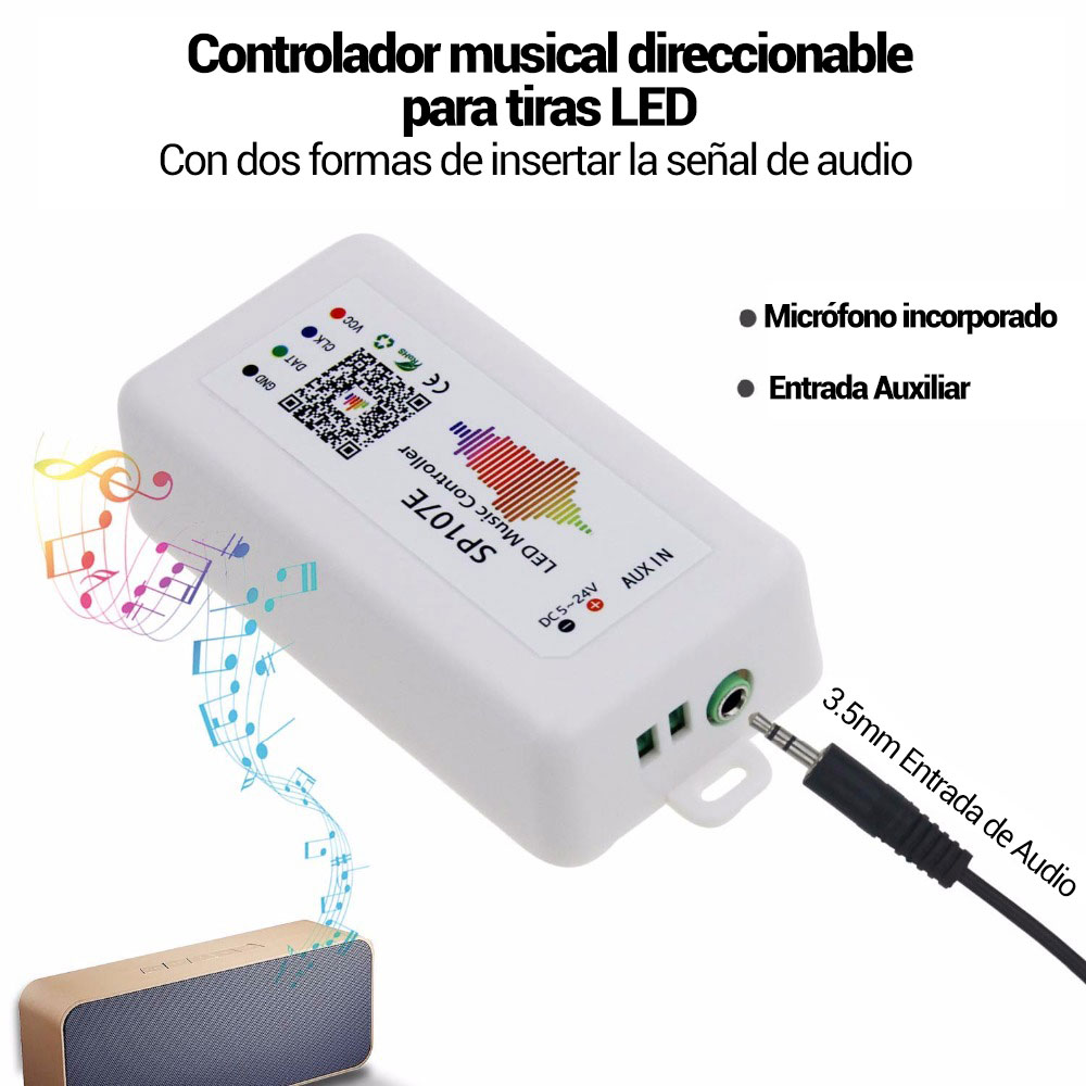 Controlador Musical fita LED