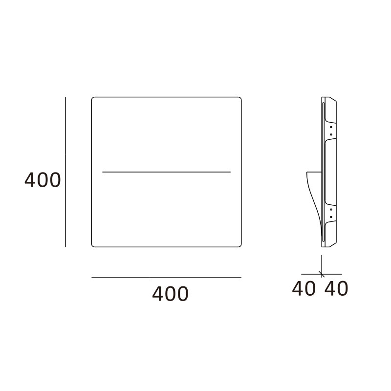 medidas aplique de pared de escayola