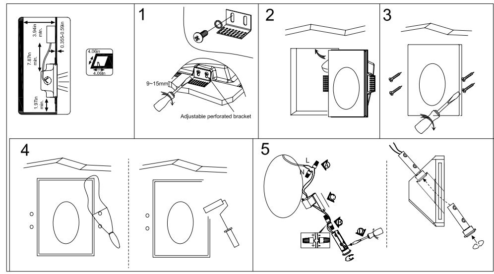 como instalar un aplique de pared