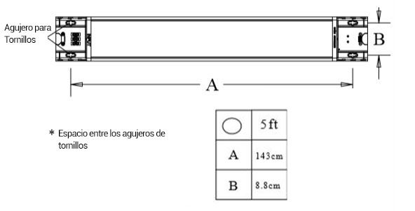 luminarias instrucciones 150cm