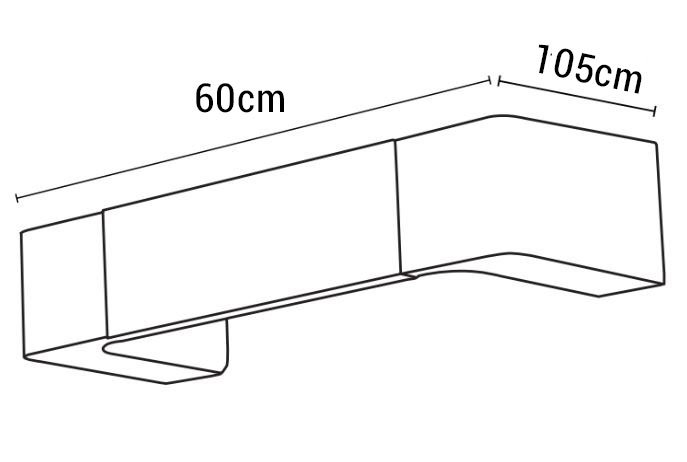 dimensiones aplique de pared