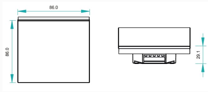 DT8 DALI Dual Color Touch Controller