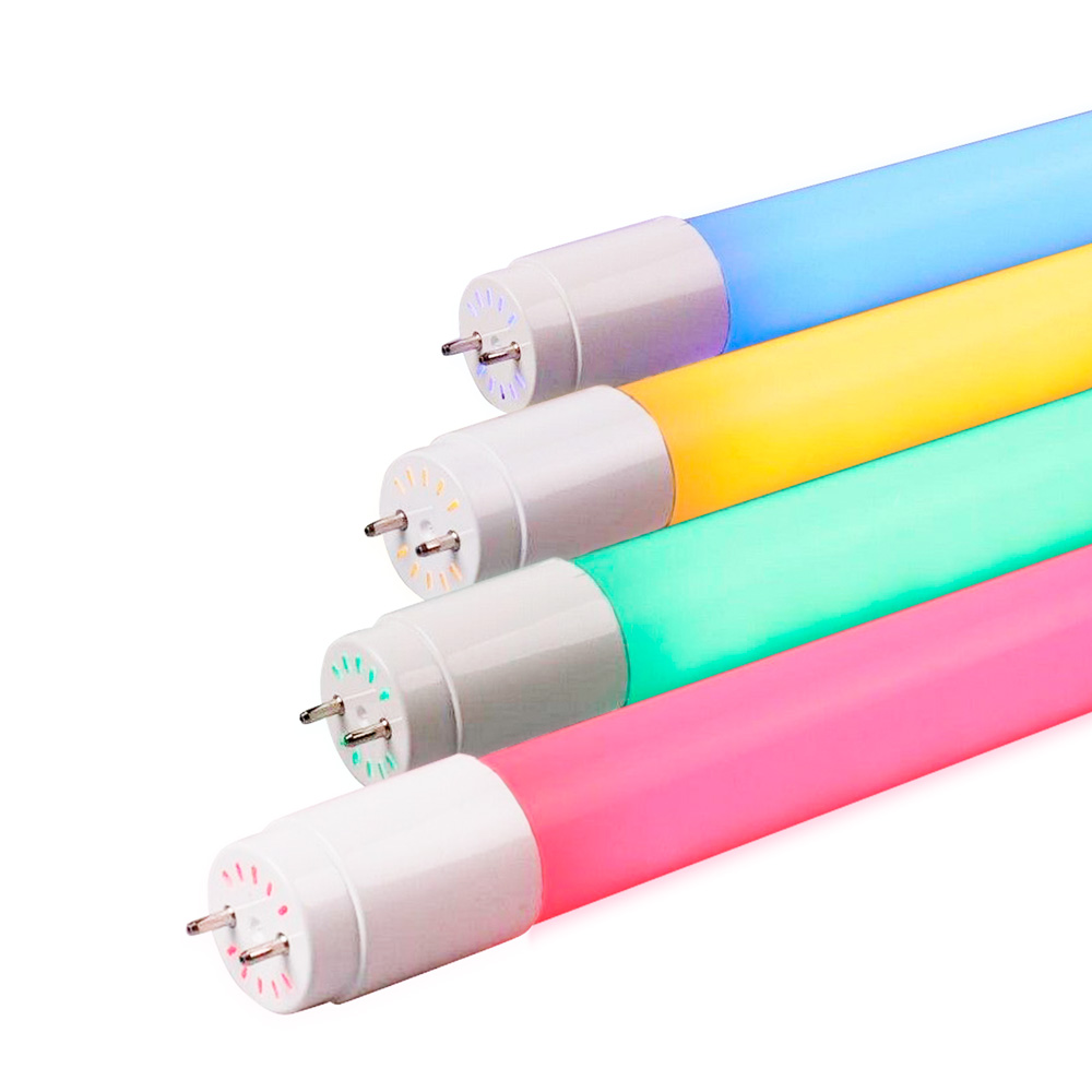 tubos LED de colores