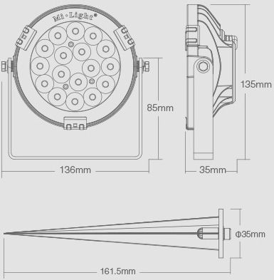 proyector led rgb