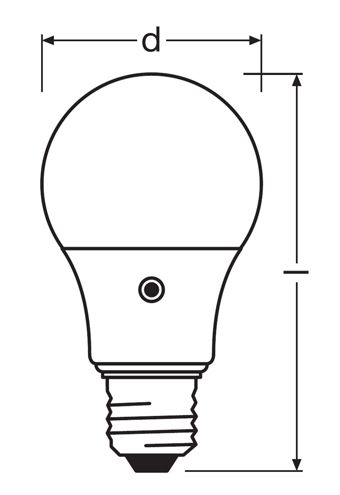 OSRAM LED Lampe Energieeffizienzklasse A Filament Classic Klar, 2.5W/3