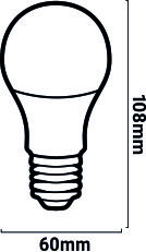 medidas bombilla LED