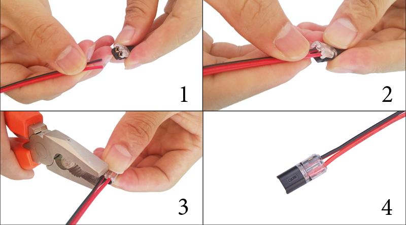 descripción conector terminal para 2 cables