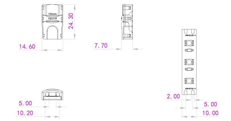 medidas conector b1742