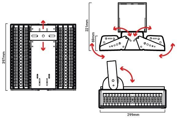 diagrama proyector asimetrico