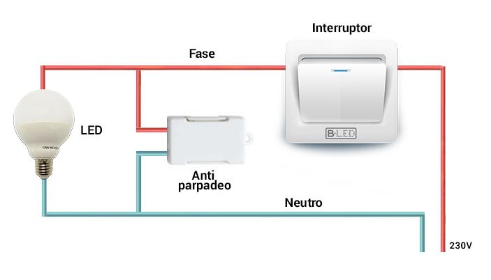 solución encendido led y parpadeo