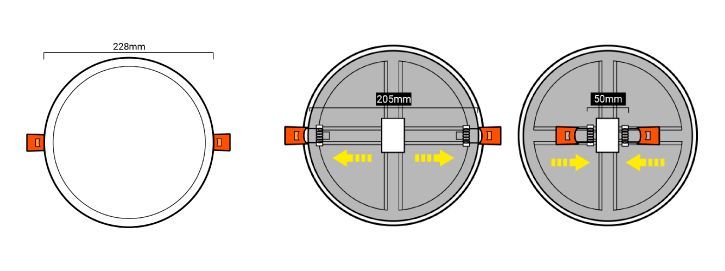 Dimensiones Downlight 20W
