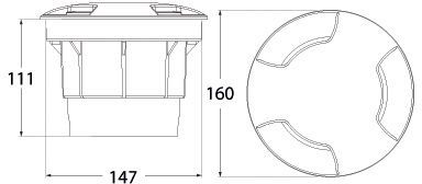 medidas fumagalli ceci 160 3l led gx53