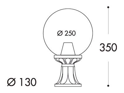 medidas farol de pie fumagalli mikrolot globo