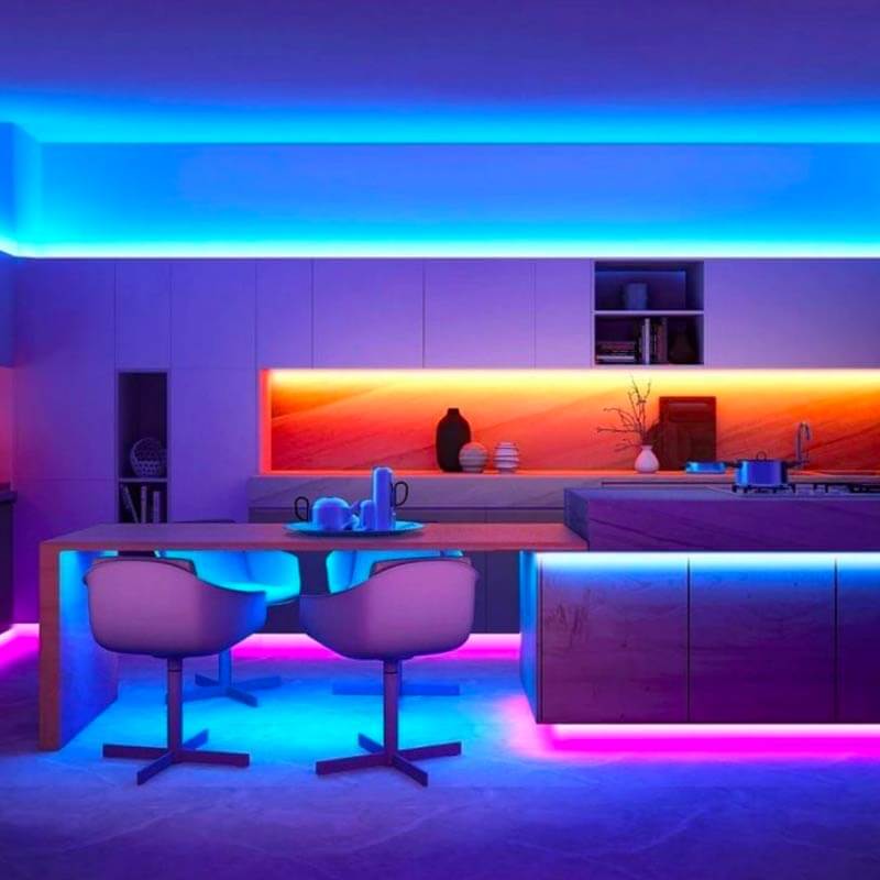 Son las tiras LED la nueva tendencia en decoración para el salón?