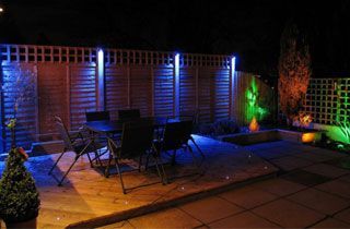 foco led rgb para jardín y exterior